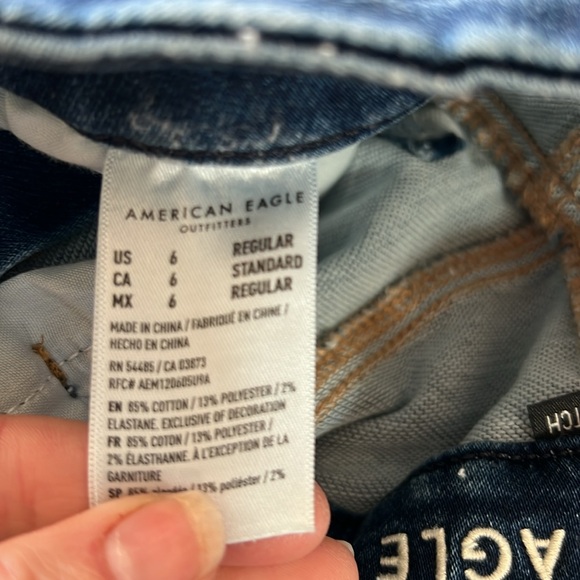 American Eagle Curvy High Rise Leggings Jeans - Picture 7 of 7